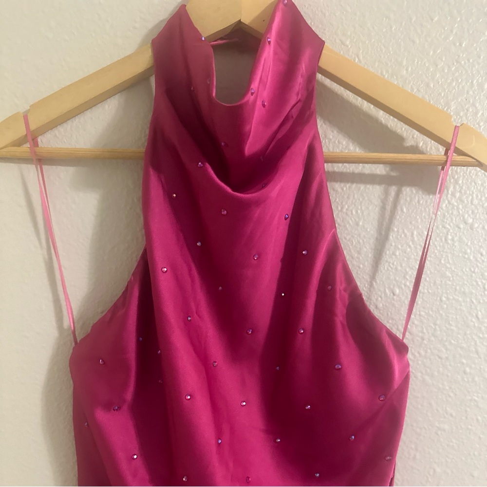 DO+BE Fuchsia Asymmetrical Mini Dress - Picture 4 of 13